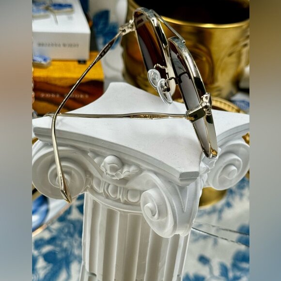 🆕 ALEXANDER MCQUEEN 🧿 NWOT AM0373S 001 Ruthenium Grey Aviator Sunglasses - Picture 10 of 16